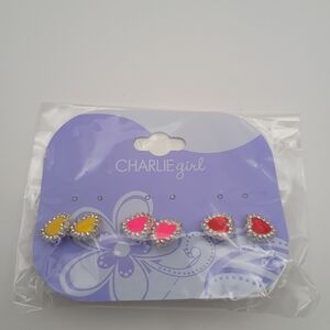 Charlie Girl Heart Stud Earrings
